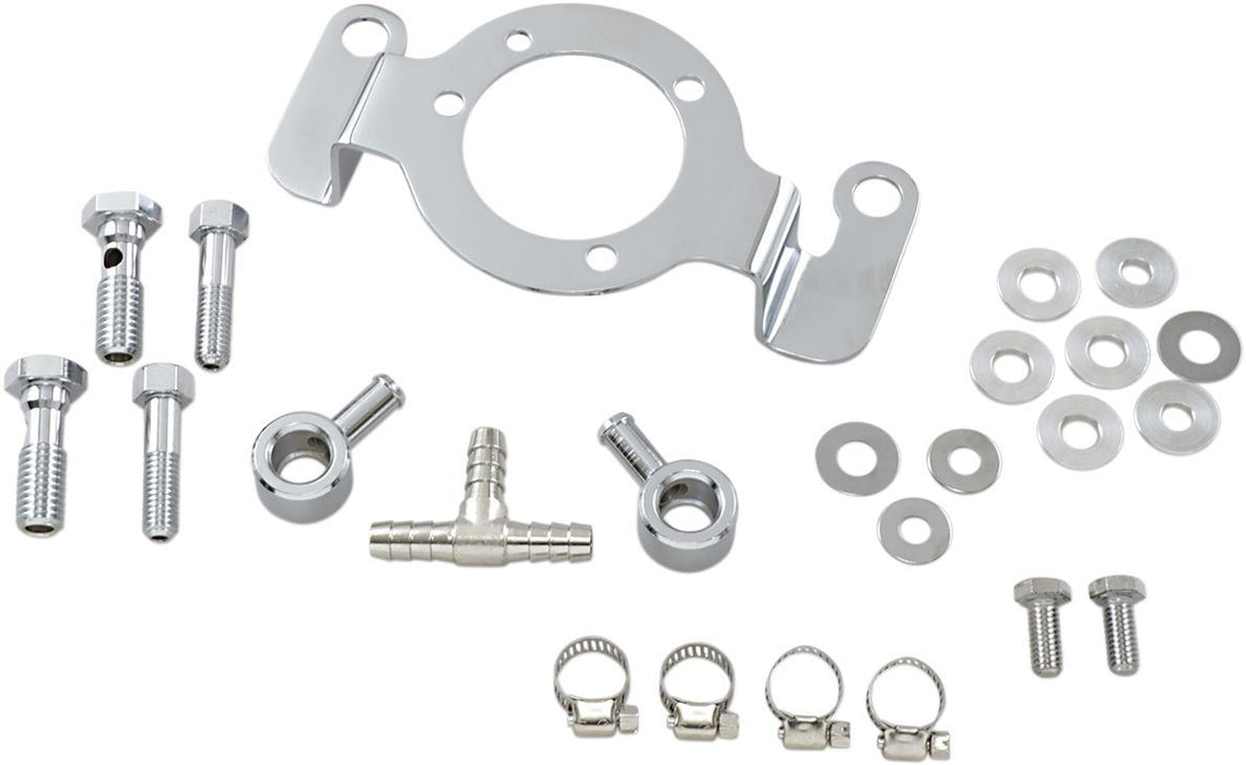 Drag Specialties Crankcase Breather/Support Bracket Kit - Part #DS289060 - Hogparts UK