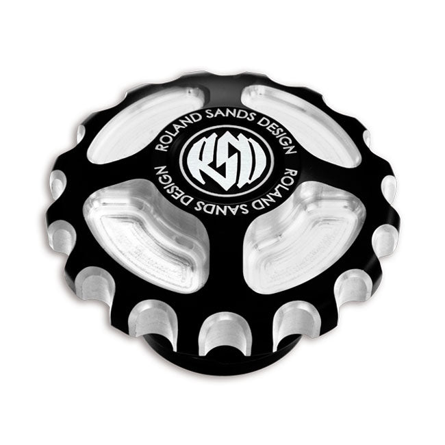 RSD Gear Drive Gas Cap Contrast Cut for 96-20 H-D With Screw-In Gas Caps