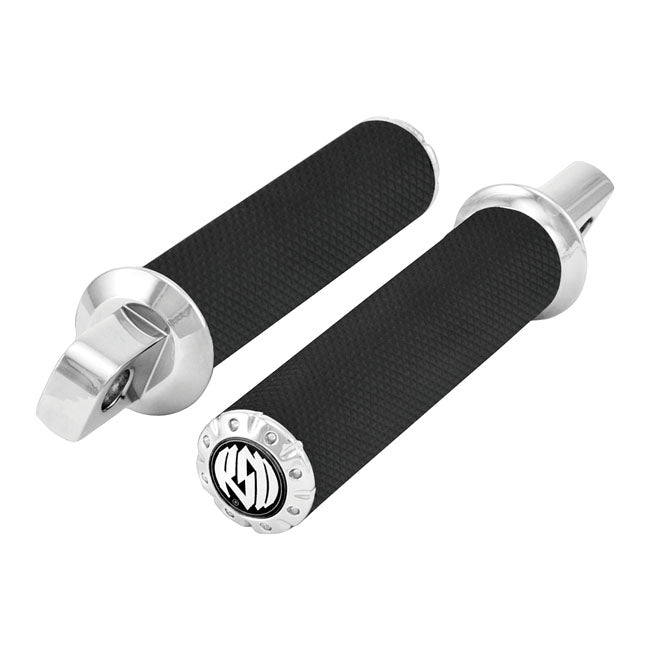 RSD Chrono Foot Pegs, Chrome for Traditional H-D Male Mount
