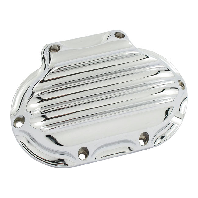 RSD Transmission End Cover Nostalgia, Cable Clutch. Chrome for 06-17 Dyna; 07-17 Softail; 07-13 Touring; 14-16 FLHR/C