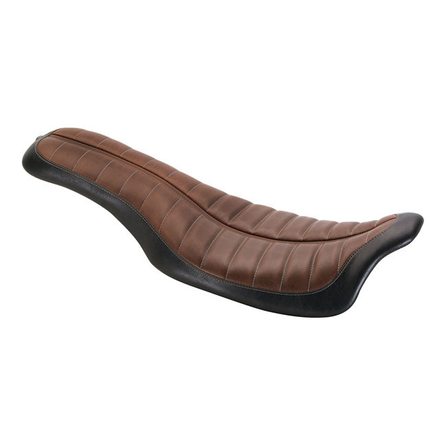 Roland Sands Design, 2-Up Flatout Seat. Enzo Brown for 08-20 Touring