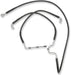 Drag Specialties Black Vinyl/Stainless Extended Length Front Brake Line Kit - Part #17413980 - Hogparts UK