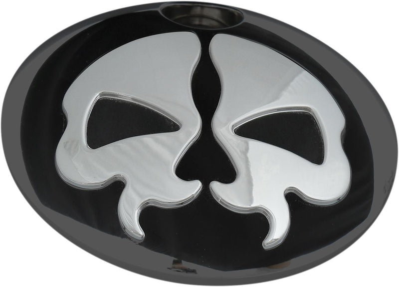 Drag Specialties Door Fuel Split Skull Black - Part #07030792 - Hogparts UK