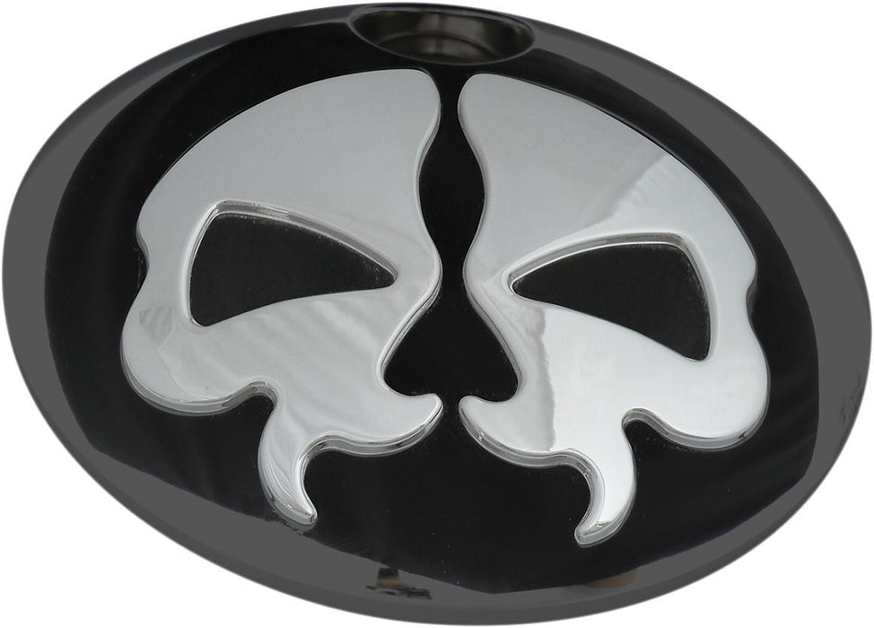 Drag Specialties Door Fuel Split Skull Black - Part #07030792 - Hogparts UK