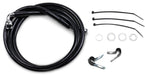 Drag Specialties Front Brake Line Black Vinyl Coated Stainless Steel Extended 10" - Part #17412561 - Hogparts UK
