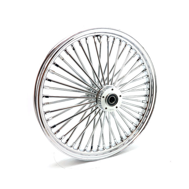 Motorcycle Storehouse Radial 48 Fat Spoke Front Wheel 2.15 X 21 Df Chrome. Tuv