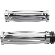 Accutronix  Grips Handlebar Diamond Fly-By-Wire Chrome - Part #105865 - Hogparts UK
