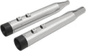 Drag Specialties Mufflers Slip-On 4" Chrome W/Black Billet End Caps - Part #18011264 - Hogparts UK