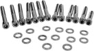 Drag Specialties Black Chrome Socket-Head Cam Cover Bolt Kit Smooth - Part #24010577 - Hogparts UK