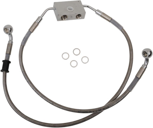 Drag Specialties Frt Brake Line Xl Ss +4 - Part #17415304 - Hogparts UK