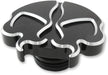 Drag Specialties Gas Caps Split Skull Black - Part #07030788 - Hogparts UK