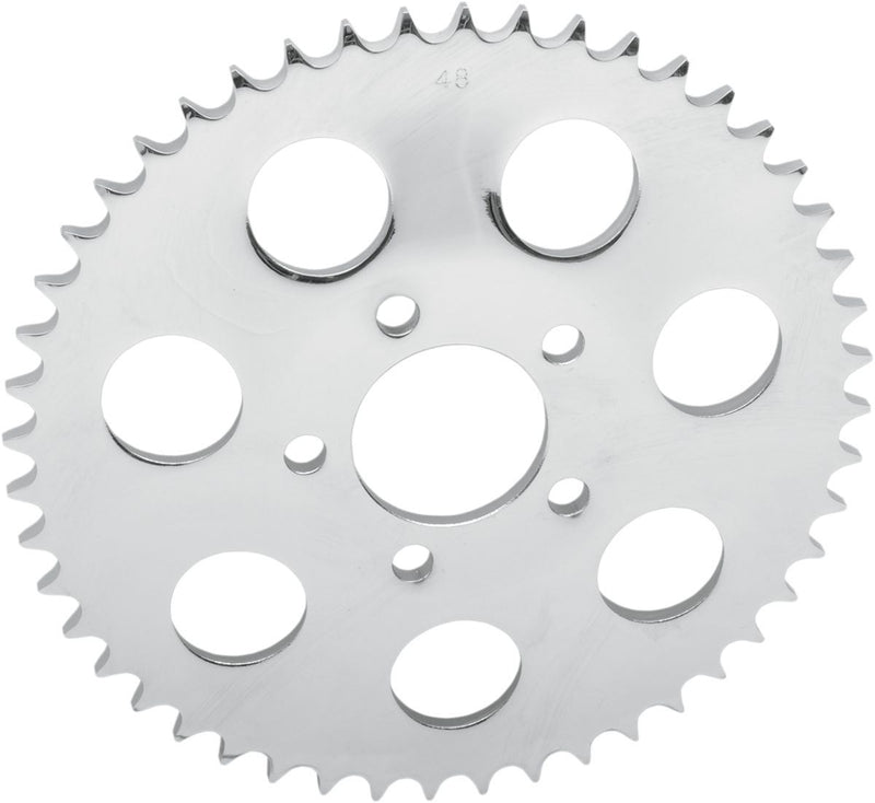 Drag Specialties Rear Chain Sprocket 530 Dished 51T Steel/Chrome - Part #12100369 - Hogparts UK