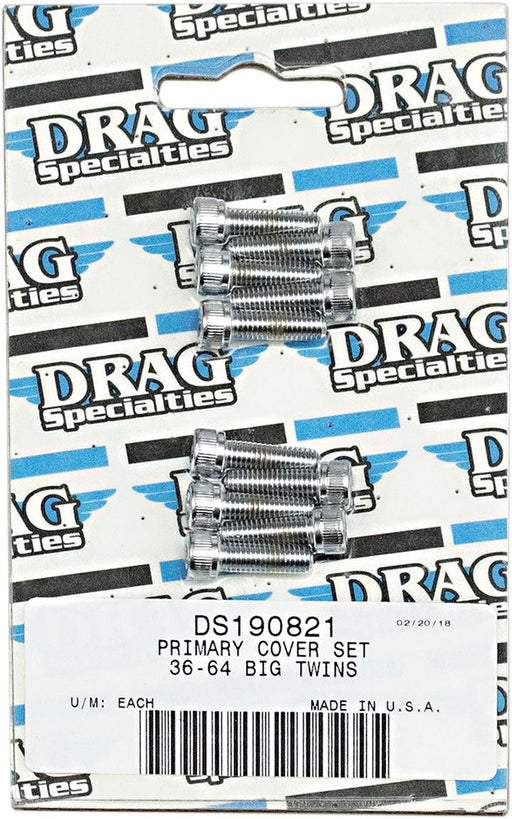 Chrome Socket-Head Cam/Primary Cover Bolt Set - Part #DS190821 - Hogparts UK
