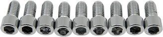 Drag Specialties Socket-Head Bolt 3/8-16X0.75 Smooth Chrome - Part #DS190552S - Hogparts UK