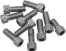Drag Specialties Socket-Head Bolt 3/8-24X0.75 Knurled Chrome - Part #DS190577 - Hogparts UK