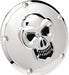Drag Specialties 3-D Skull Derby Cover Chrome 5-Hole - Part #19020061 - Hogparts UK