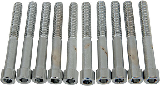 Drag Specialties Socket-Head Bolt 1/4-20X2 Smooth Chrome - Part #DS190541S - Hogparts UK