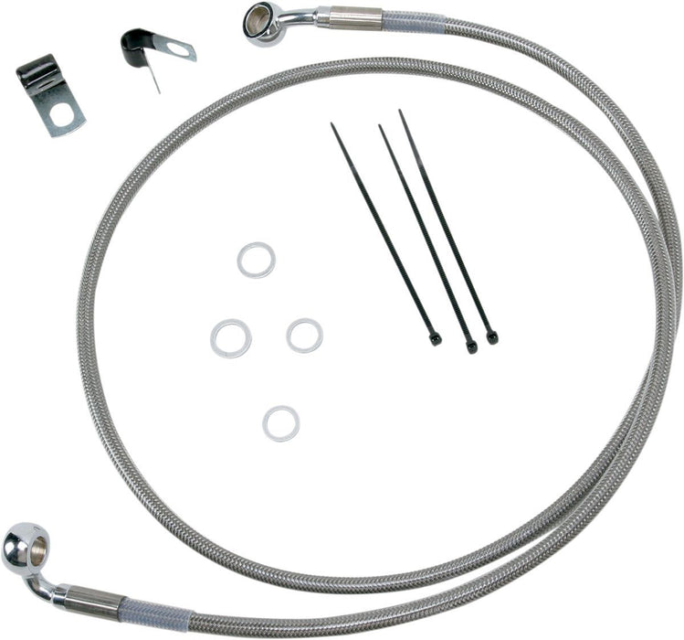 Drag Specialties Front Brake Line Stainless Steel Extended 2" - Part #17412654 - Hogparts UK