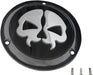 Drag Specialties Cover Derby Split Skull 3-Hole Black - Part #11070549 - Hogparts UK