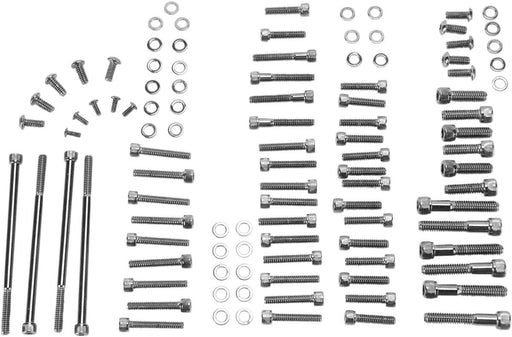 Drag Specialties Black Chrome Socket-Head Motor Bolt Kit Smooth - Part #24010563 - Hogparts UK