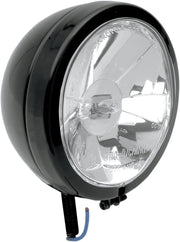 Drag Specialties Spotlight Diamond-Style 4.5" Stud-Mount Clear Lens Black - Part #20010558 - Hogparts UK