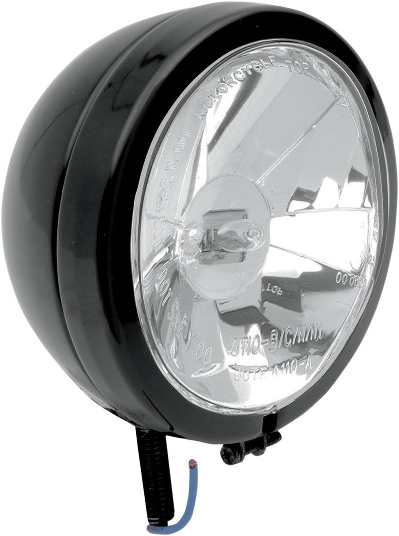 Drag Specialties Spotlight Diamond-Style 4.5" Stud-Mount Clear Lens Black - Part #20010558 - Hogparts UK