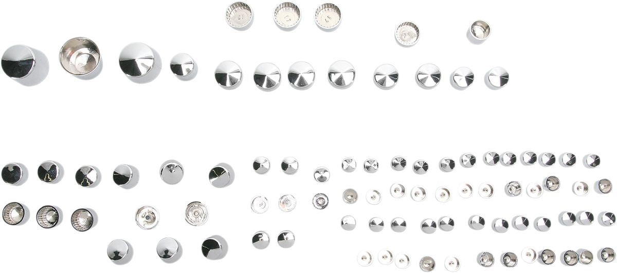 Drag Specialties Bolt Cover Kit Standard Chrome - Part #24010710 - Hogparts UK