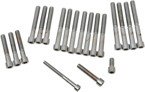 Chrome Socket-Head Cam/Primary Cover Bolt Set - Part #DS190751S - Hogparts UK