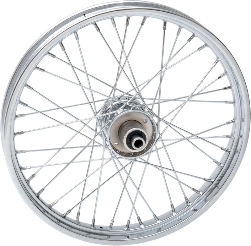 Drag Specialties Front Wheel 21X2.15 Single-Disc Chrome - Part #02030410 - Hogparts UK