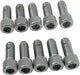 Drag Specialties Socket-Head Bolt 5/16-18X0.75 Knurled Chrome - Part #DS190544 - Hogparts UK