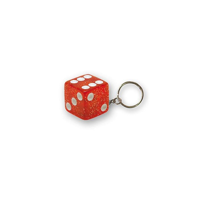 TRIKTOPZ DICE KEY CHAIN RED GLITTER - <br><br>Part #555534 - hogparts-uk.myshopify.com