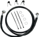 Drag Specialties Front Brake Line Black Vinyl Coated Stainless Steel Extended 4" - Part #17412540 - Hogparts UK