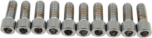 Drag Specialties Socket-Head Bolt 1/4-20X0.625 Smooth Chrome - Part #DS190534S - Hogparts UK