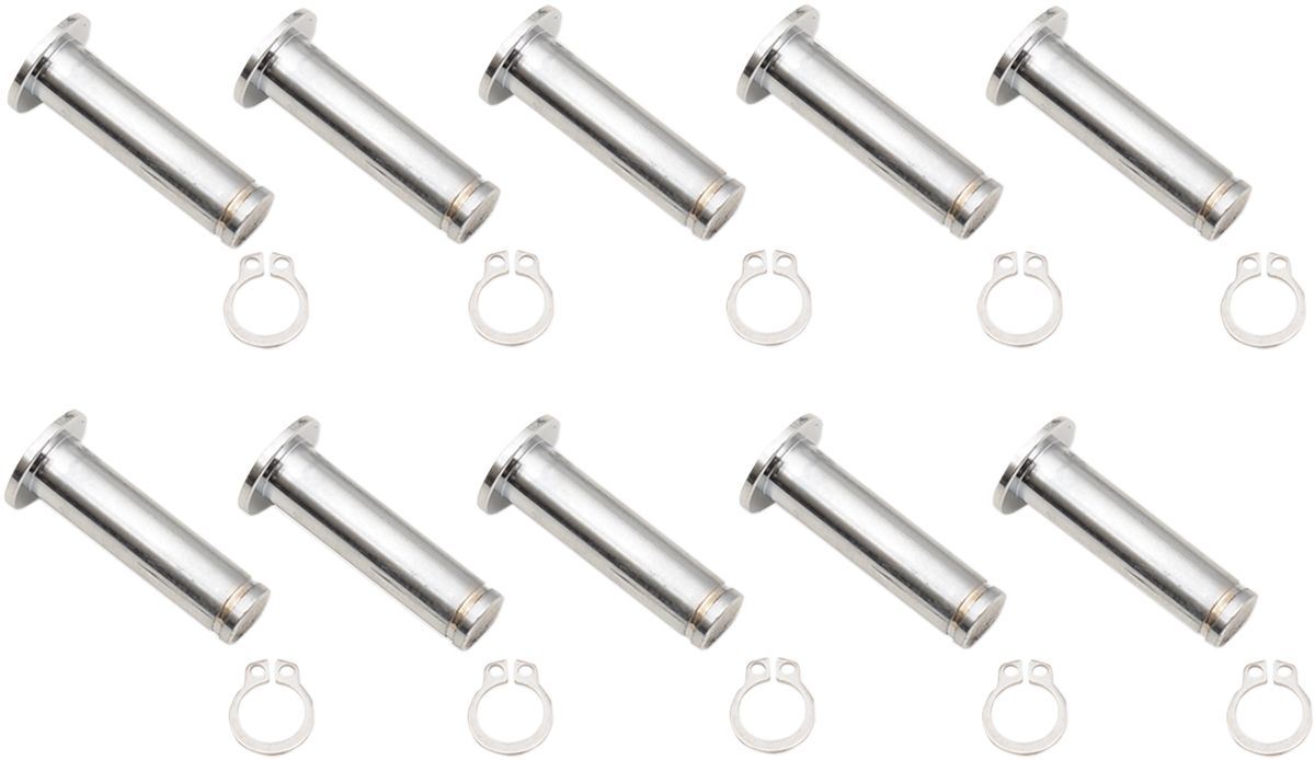 Drag Specialties Brake Side Pivot Pin/Clip Kits Chrome - Part #06170199 - Hogparts UK