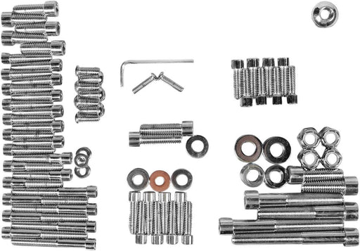 Drag Specialties Chrome Socket-Head Motor Bolt Kit Smooth - Part #DS190814S - Hogparts UK