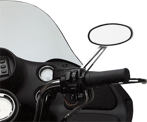 Drag Specialties Mirror Ness Stealth Ii Oval Led Right W/ 6" Stem Chrome - Part #DS302230 - Hogparts UK