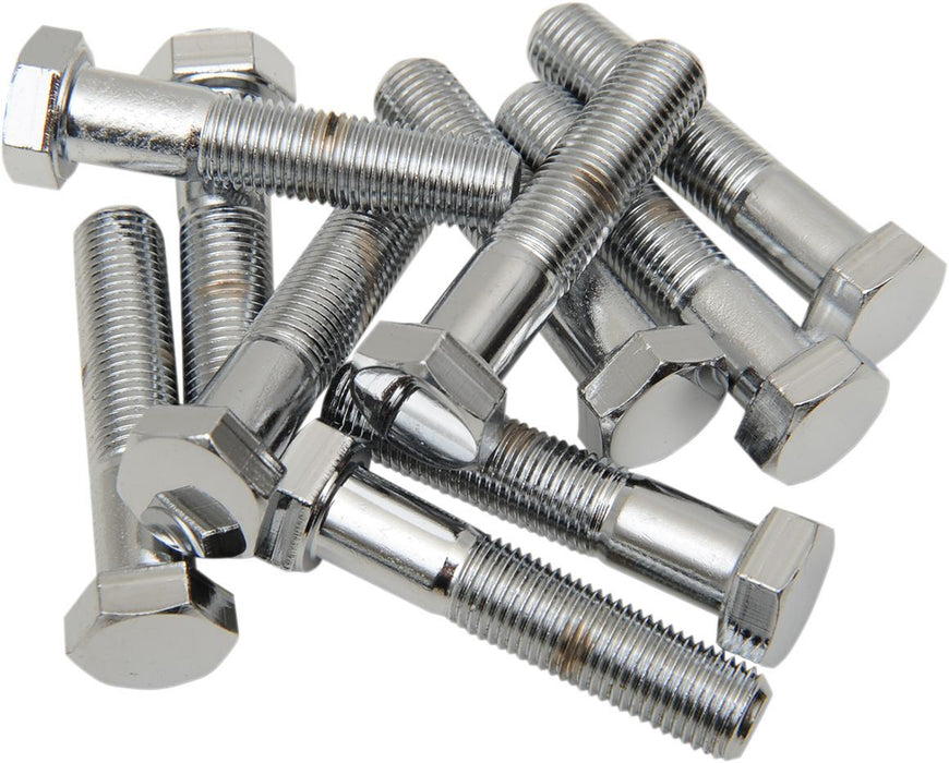 Drag Specialties Hex-Head Bolt 3/8-24X2 Chrome - Part #DS190649 - Hogparts UK