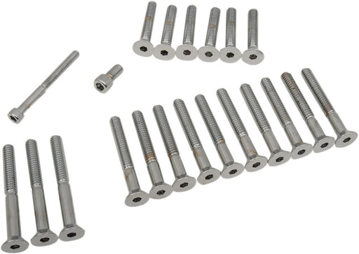 Chrome Socket-Head Cam/Primary Cover Bolt Set - Part #DS190753 - Hogparts UK