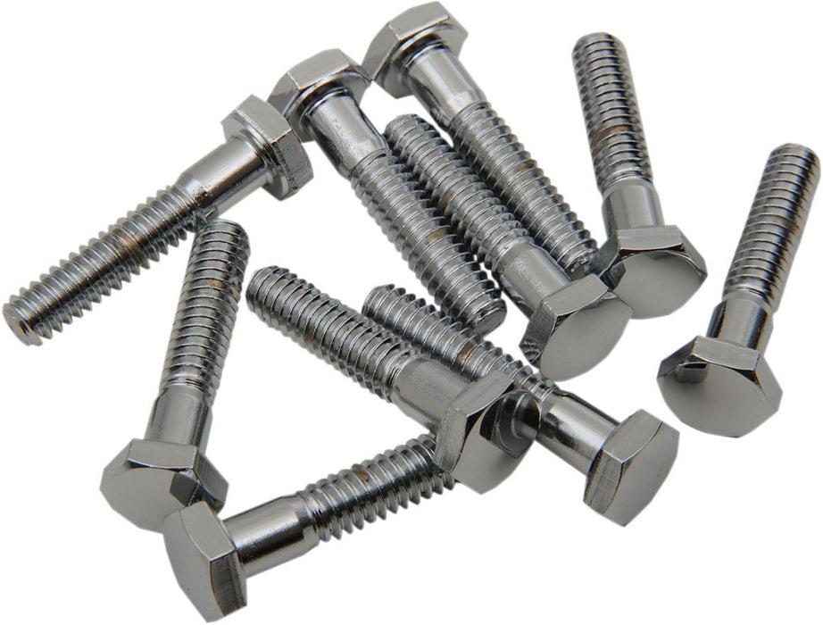 Drag Specialties Hex-Head Bolt 1/4-20X1 Chrome - Part #DS190604 - Hogparts UK