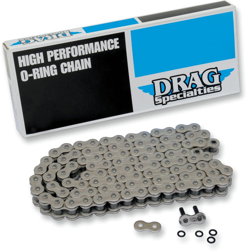 Drag Specialties Drive O-Ring Chain Chrome 530 X 104 - Part #12220262 - Hogparts UK