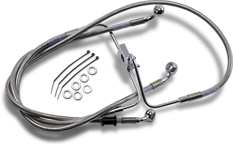 Drag Specialties Frt Brake Line Xl Ss +12 - Part #17415354 - Hogparts UK