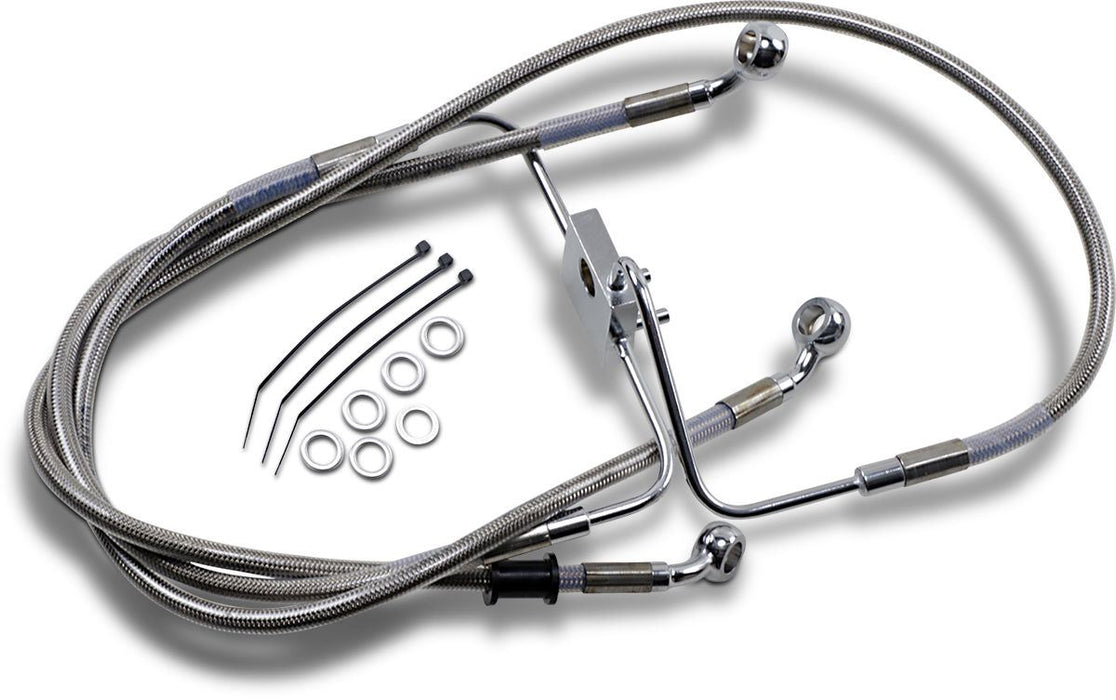 Drag Specialties Frt Brake Line Xl Ss +12 - Part #17415354 - Hogparts UK