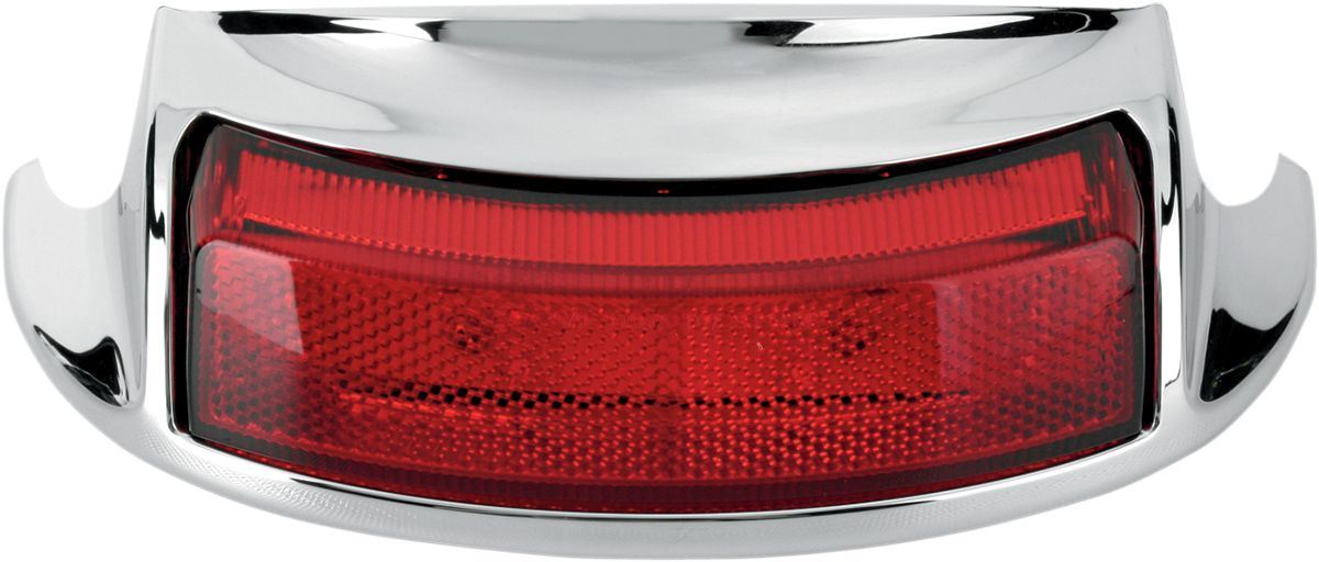 Drag Specialties Rear Fender Tip Light Red Lens Chrome - Part #20400583 - Hogparts UK