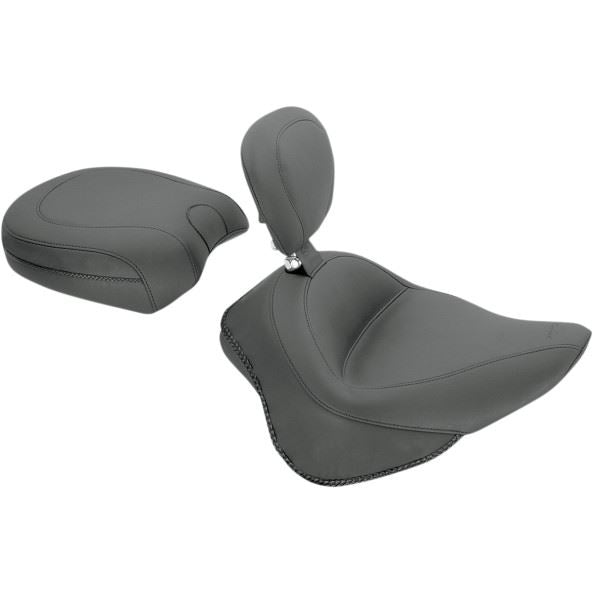 Wide-Style Solo Seat with Removable Backrest - Part #08020765 - hogparts-uk.myshopify.com