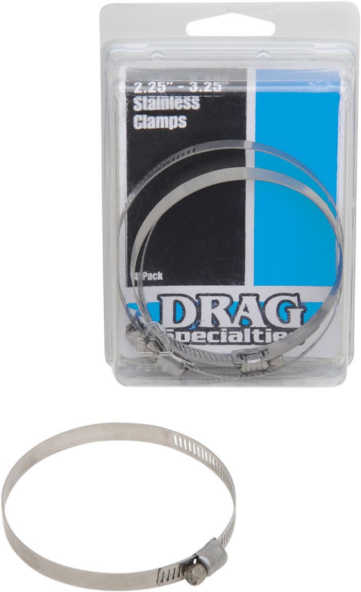 Drag Specialties Stainless Steel Exhaust Clamp 2.25-3.25" - Part #18610673 - Hogparts UK