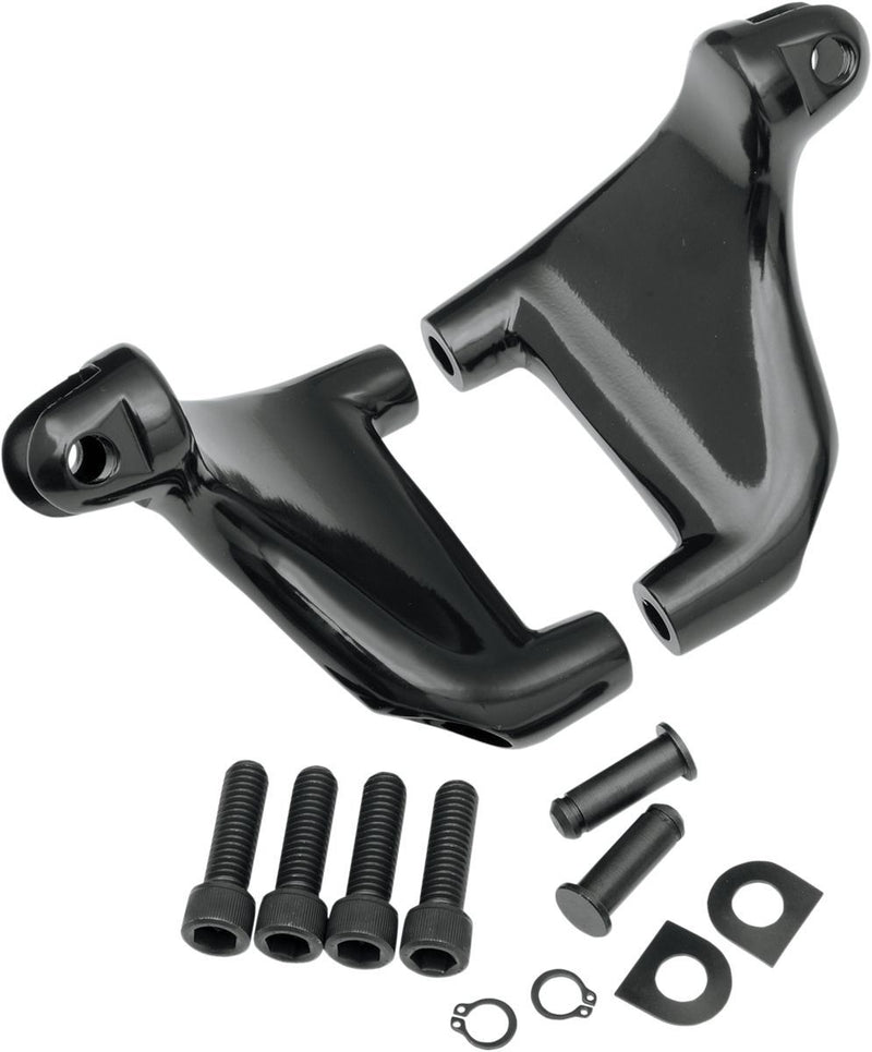 Drag Specialties Passenger Footpeg Mount Kit Black - Part #16200705 - Hogparts UK