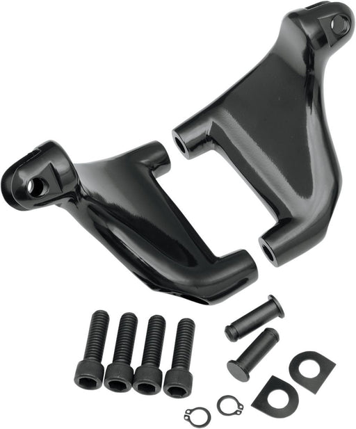 Drag Specialties Passenger Footpeg Mount Kit Black - Part #16200705 - Hogparts UK