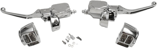 Drag Specialties Handlebar Control Kit With Hydraulic Clutch Chrome - Part #06100694 - Hogparts UK