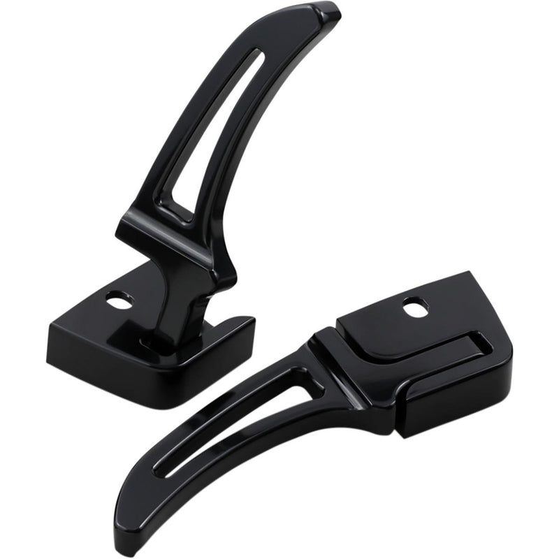 Alloy Art Folding Flush-Mount Footpegs Rear Black - Part #118237 - Hogparts UK