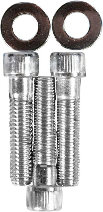 Drag Specialties Chrome Socket-Head Narrow Glide Triple Tree Pinch Bolt Kit Knurled - Part #DS190743 - Hogparts UK